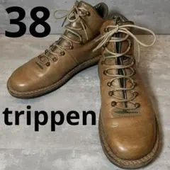 【美品】trippen トリッペン alpin アルピン ブーツ 41 trippen ALPIN / トリッペン ダークブラウン 焦げ茶 レース