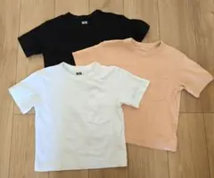キッズ　UNIQLOTシャツ　110サイズ　3枚セット　ユニセックスのサムネイル