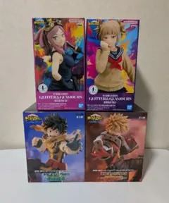 僕のヒーローアカデミア 緑谷出久 爆豪勝己 トガヒミコ 発目明 フィギュア 4体