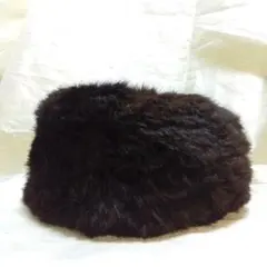 MadeInRussiaブラック リアルファーメーテル帽クラシックロシアンハット