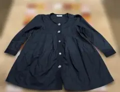 REKISAMI チュニック 黒 ビジューボタン キラキラのサムネイル