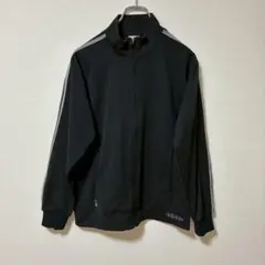 adidas アディダス　ジャージトップス　ジップアップパーカー　黒　M