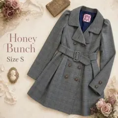 Honey Bunch ハニーバンチ トレンチコート グレンチェック S 春秋のサムネイル