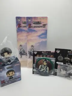 一番くじ 進撃の巨人 リヴァイ E賞 F賞 G賞 H賞 5点セット