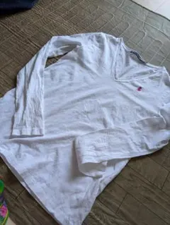 Ralph Lauren Sport ホワイト長袖ポロシャツ S