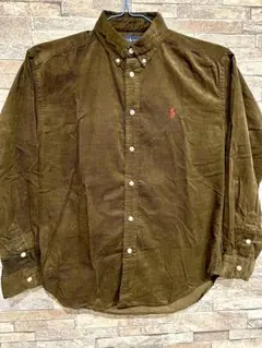 [美品] ラルフローラン☆RALPH LAUREN☆長袖シャツ☆L☆モスグリーン