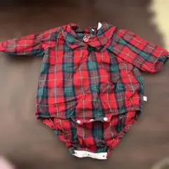 さらに値下　チェック柄ワンピース サイズ70