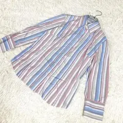 jiffies ストライプ柄ブラウス　長袖シャツ　サイズ2