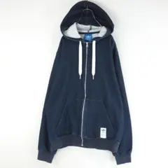 H385*adidas アディダスオリジナルス☆パーカー☆フーディー☆紺ネイビー