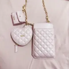 FURFUR キルティング3SETマルチショルダー ピンク PNK