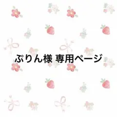ぷりん様専用ページ