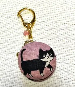 マカロンコインケース ハチワレ猫(ピンク)18 マカロンポーチ - メルカリ