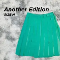 Another Edition プリーツ ミニスカート グリーン M【1067】