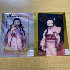 鬼滅の刃 ナンジャ クリアカード レア ノーマル 2種 竈門禰豆子