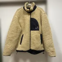 go slow caravan ボアジャケット ベージュ ネイビー