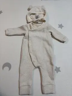 BabyGAPキルトロンパース、フードセット 3ヶ月～6ヶ月