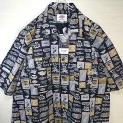 「新品」ディッキーズ　100周年記念　オープンカラーシャツ　ワーク　総柄デザイン