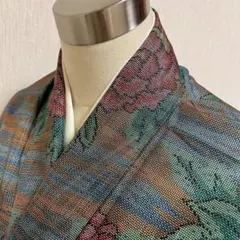 KJ2420 大島紬 身丈156cm 着物 正絹