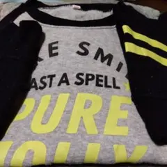 トレーナー グレー/黒/サイズ150