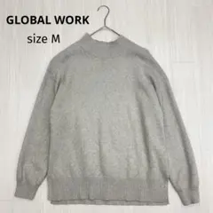 ◆ GLOBAL WORK グローバルワーク モックネック ニット プルオーバー
