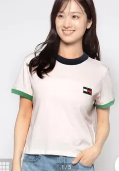 新品タグ付き☆TOMMY JEANS☆トミージーンズ☆半袖☆短丈☆ロゴ☆Tシャツのサムネイル