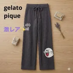 激レア✨ジェラピケ マリオ テレサ ジャガード ロングパンツ メンズL 黒