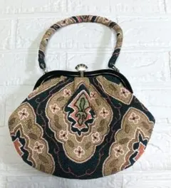 ビーズ刺繍 ハンドバッグ 和装用バッグ 昭和レトロのサムネイル