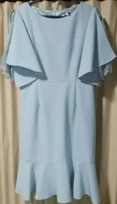 値下げ 美品 CUI YINGゆったり 袖レースワンピ XL クリーニング済み