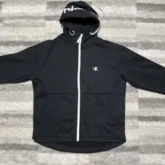 Champion ブラック フルジップ パーカー L