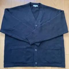 【FREAK'S STORE】ビッグシルエットVネックカーディガン/ブラック/Ｌ