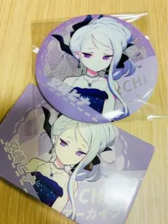 【ブルーアーカイブ】空崎ヒナ グリッター缶バッジ＋カードセット 約75mm 新品