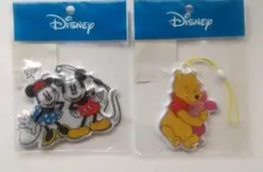 ディズニー リフレクター ストラップセット（ミッキー ミニー・プーさん）おまけ付
