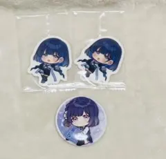 学マス　秦谷美鈴　トレーディング缶バッジぎゅぎゅっと＆学マスゼリーステッカー