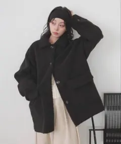 LIAN ボアムートンステンカラーコート