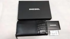 ■ディーゼルDIESEL ハーフ型押し牛革レザーロングウォレット長財布 未使用■
