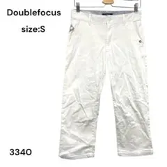 Doublefocus パンツ　カジュアル　白　Ｓ　おしゃれ　かわいい