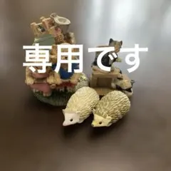 【まとめ売り♡】クマと猫とハリネズミのミニチュアフィギュアセット3㌢〜4㌢
