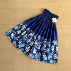 Le☆RinRin様専用☆ケイキ☆子ども☆切り替えパウスカート☆ブルー×ホワイト