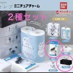♡nepia 鼻セレブ　ミニチュアチャーム　めめ　２種セット