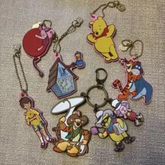 【まとめ買い】プーさんキャラクターキーホルダー6個セット