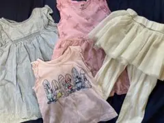 baby gap,H&M 女の子服サイズ90 18-24months4枚セット夏