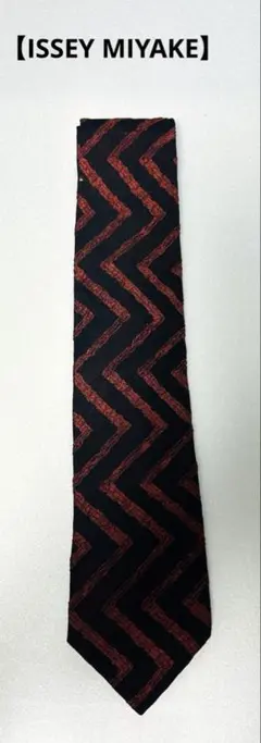 【希少】ISSEY MIYAKE イッセイミヤケ ネクタイ 幾何学柄 ジグザグ織