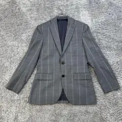 マンジロウ 様専用　s1848　☆ノーリーズ【46】グレー 格子柄 テーラード