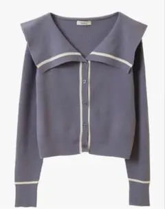 ビッグカラーカーディガン