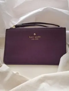 kate spade パープル　リストレットウォレット