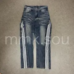 side zip line denim サイドジップラインデニム