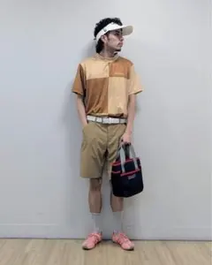 【BEAMS GOLF】モックネック 半袖シャツ ネオンイエロー M BEAMS GOLF】モックネック 半袖シャツ ネオンイエロー M - メルカリ