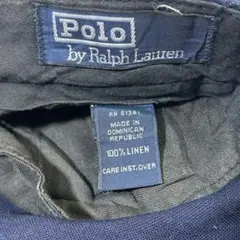 w38l36 90s polo linenスラックス　ツータック　ワイドパンツ