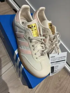 21㎝　adidas Samba クリーム/ピンク スニーカー　新品