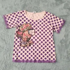 VanaVana 紫の水玉模様 Tシャツ F(160-170cm)のサムネイル